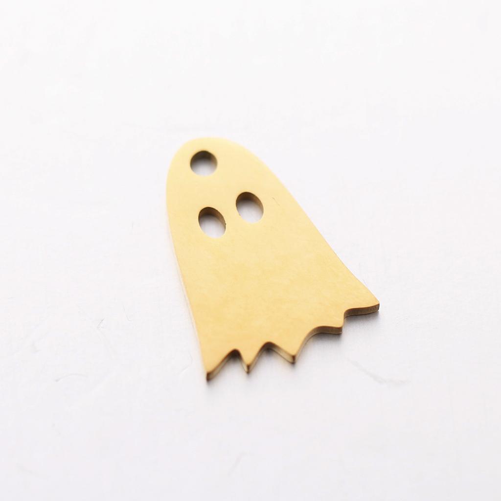 3PCs Stainless Steel Halloween Charms Ghost Bat Spider Witch Tombstone Metal Pendants For Diy Jewelry Making Finding Accessories