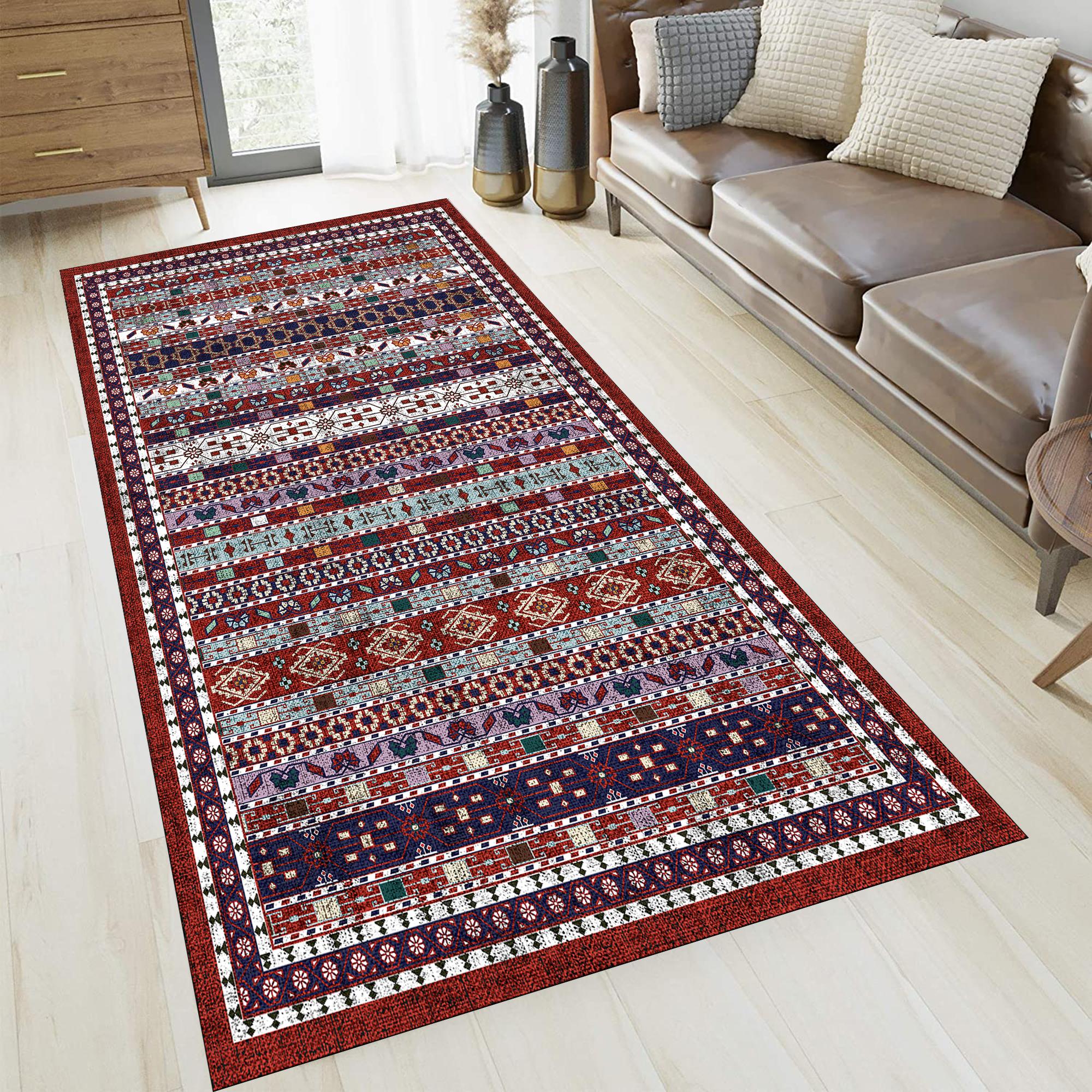 

Eliana Home Washable Printed Carpet LNA132-FNL437 50x80 красный