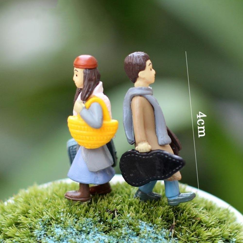 New Lovers Figures Couple Miniature Home Decor People Boy Girl Model Princess Fairy Gnome Valentine's Day Gift Dollhouse