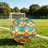 1 stk Gylden Stjerne Fejringstema Fodbold, Størrelse 5, Letvægts PVC, Udendørs Træningsfodbold, Gave j61454