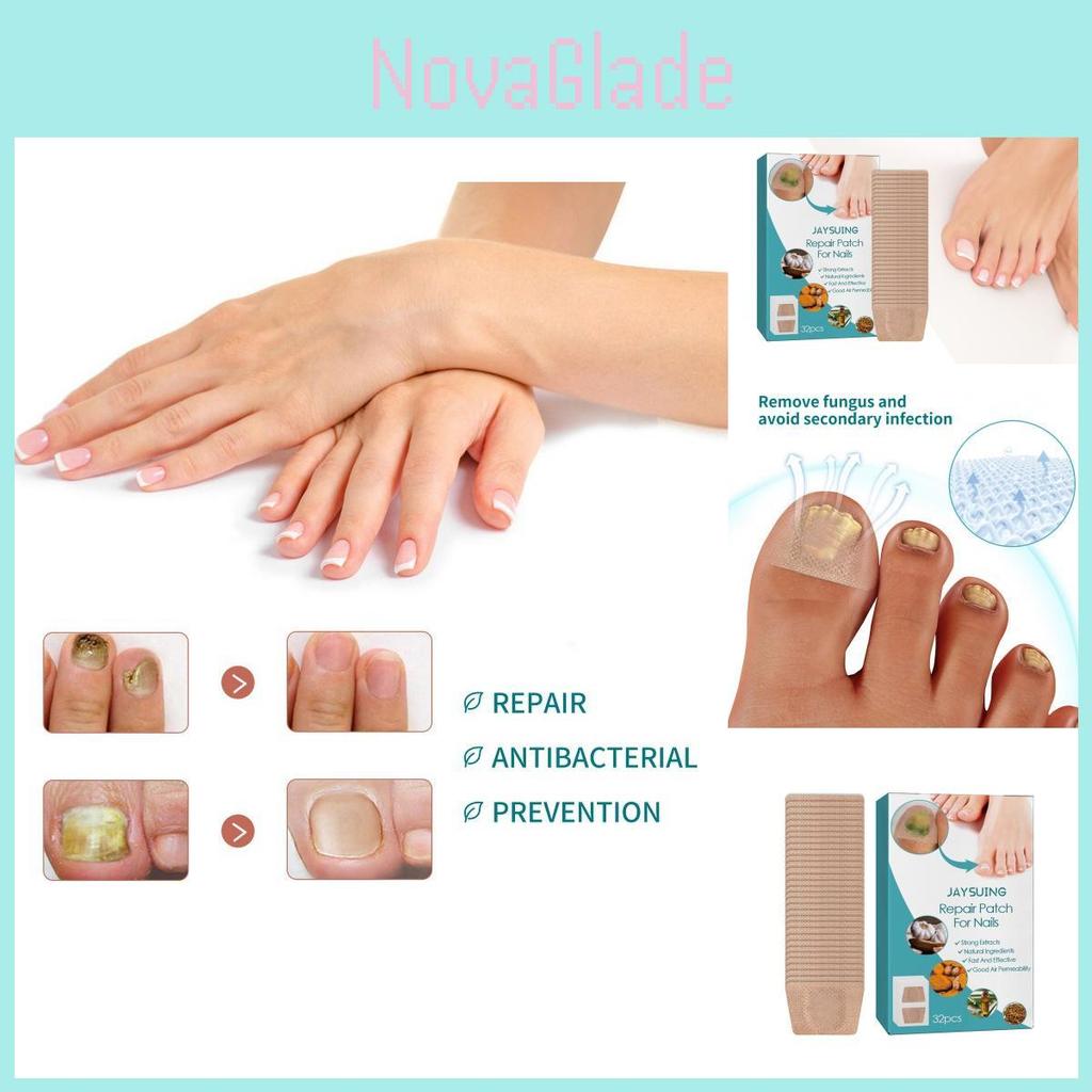 Jaysuing Nährende Nagelreparatur-Pflaster für starke und gesunde Nägel mit Weichgel-Formel