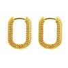 Simple French Square Alloy Earrings Gold Color Geometric Shape Drop Earring For Women Trendy Party Jewelry Gift