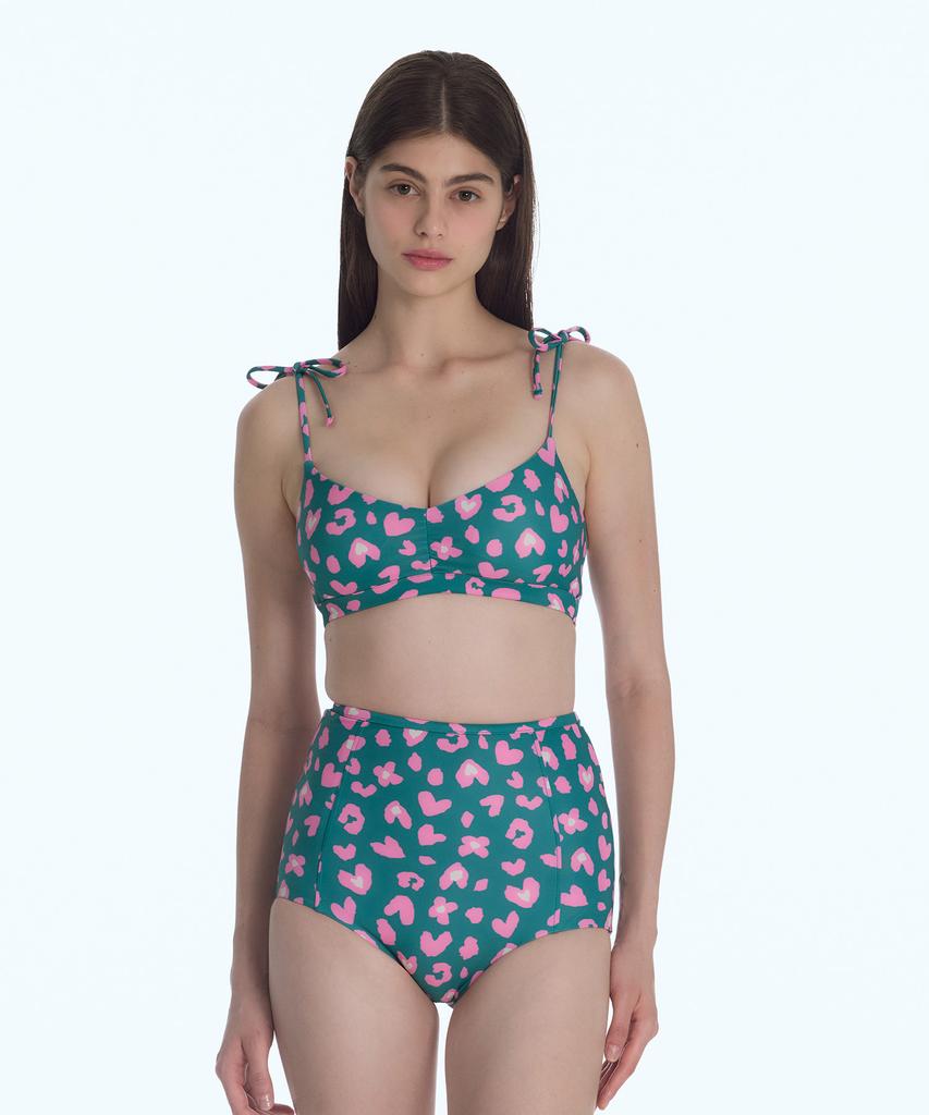 Lupeulupeu High Reversible Bikini Bottom [Sweetie Leopard_Green]