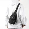 Korean Style Men's Large Capacity Waterproof Oxford Cloth Crossbody Chest Bag - Trendy Multifunctional Sports & Casual Shoulder Bag