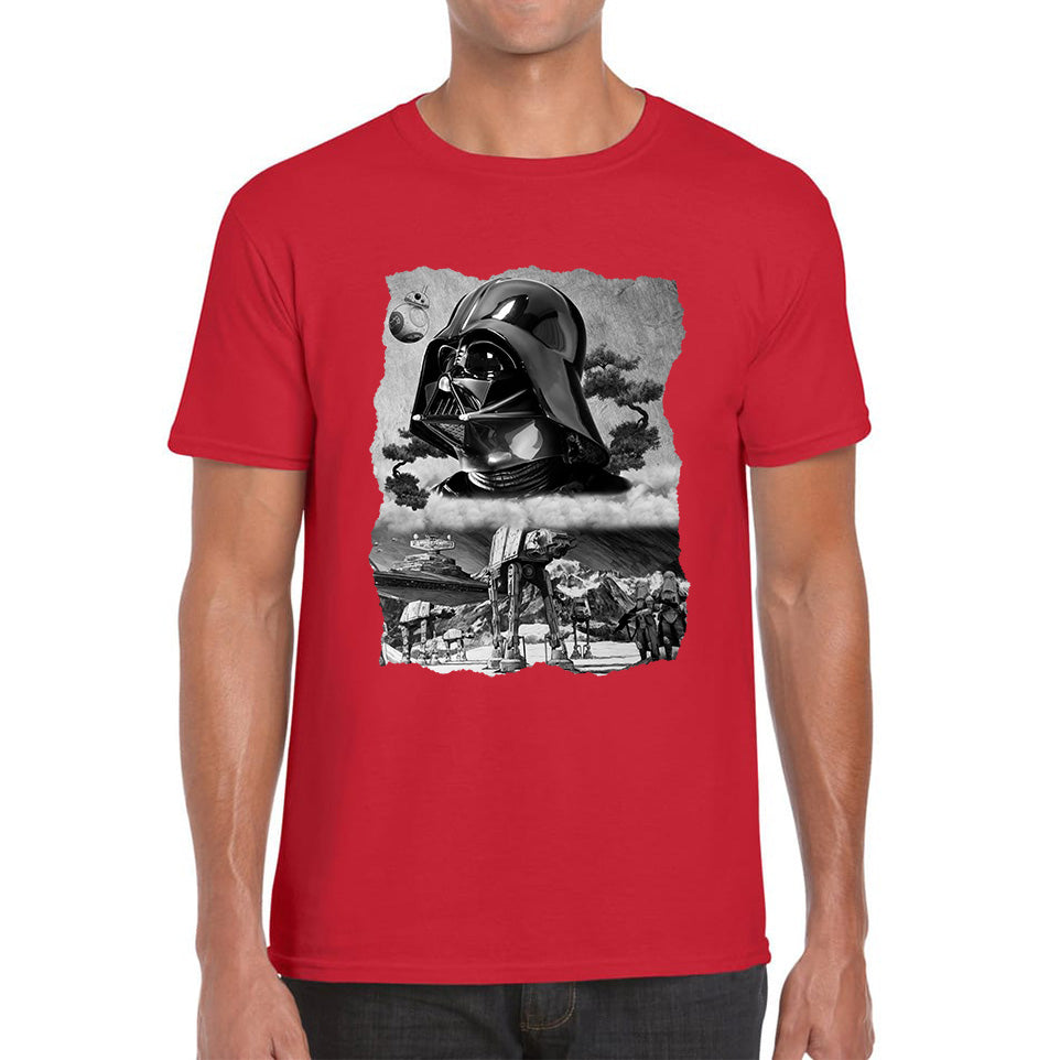 The Force Is Strong With This One Vintage Poster Graphic Movie Series Mens Tee Top S