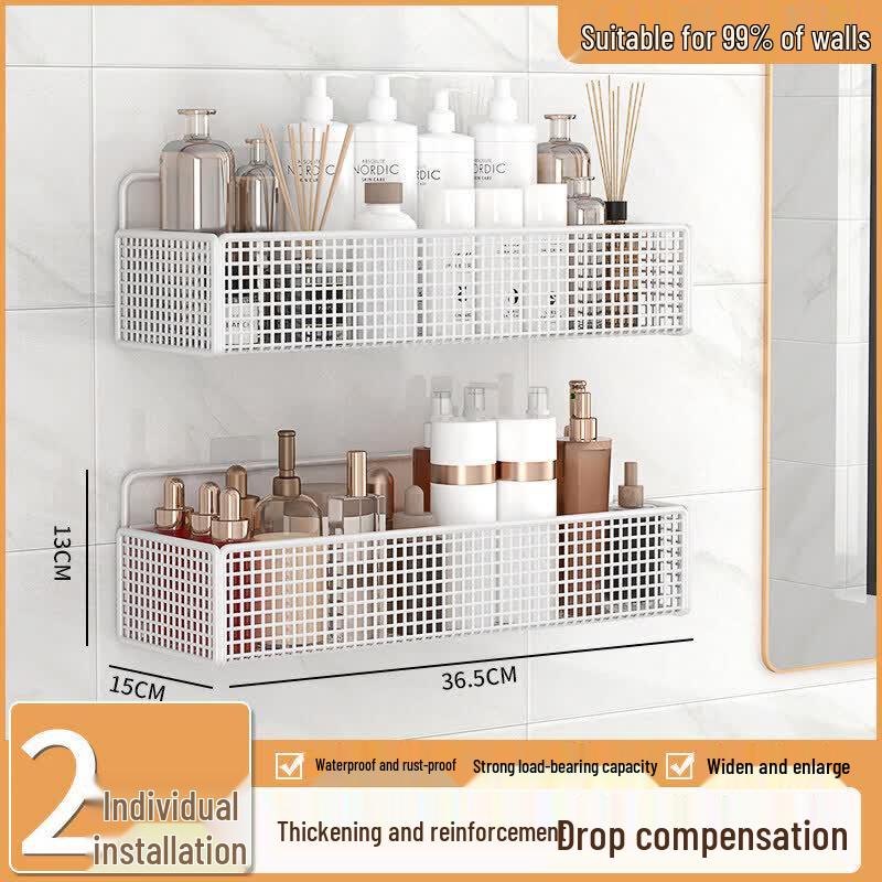 LIEI Suction Cup Wall Mount Mesh Storage Basket