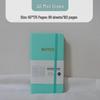 B6 Soft Leather Notebook with Thickened Inner Pages and Binding Strap, Portable Diary