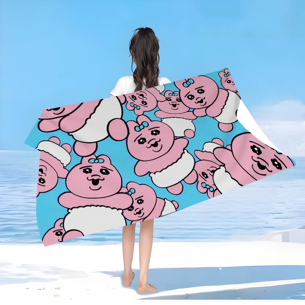 O-Opanchu Cute Usagi Microfiber Beach Towel Absorbent Quick dry Soft Yoga Swimming Resort Mountain Climbing Towel