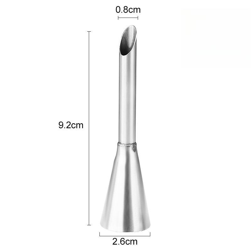 Stainless Steel Puff Mouth Cake Puff Cream Flower Squeezer Western Pastry Cake Baking Tool Framed Mouth Baking Set Nozzle