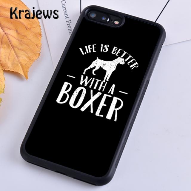 Krajews Süße Boxer Hund Weiche Telefon Fall Abdeckung Für iPhone 14 5s 6s 7 8 plus X XR XS 11 12 13 pro max Samsung Galaxy S21 S22 ultra