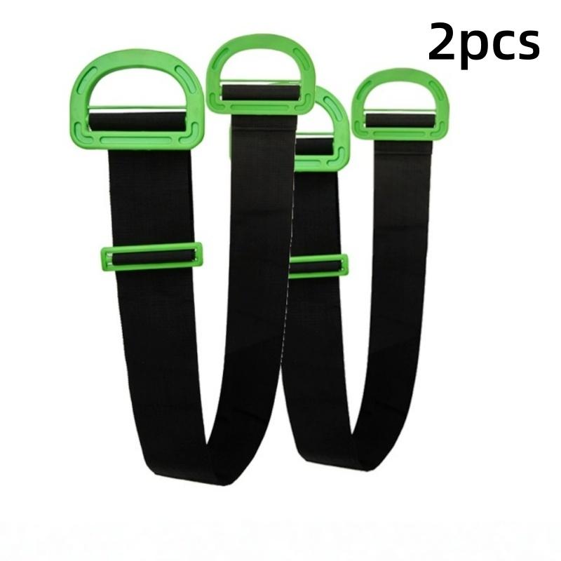 2Pcs Heavy-Duty Webbing Adjustable Carrying Belt With Handles Polypropylene Furniture Lifting Belt For Large Object Moving Tools