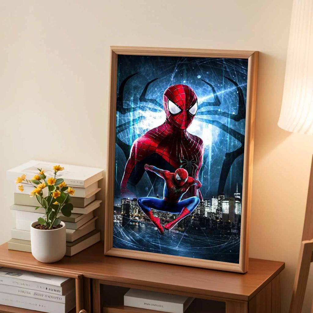 Full Round Diamond Painting "Spider-man" Art Rhinestone Picture Mosaic DIY 5D Cross Stitch Embroidery Home Decoration