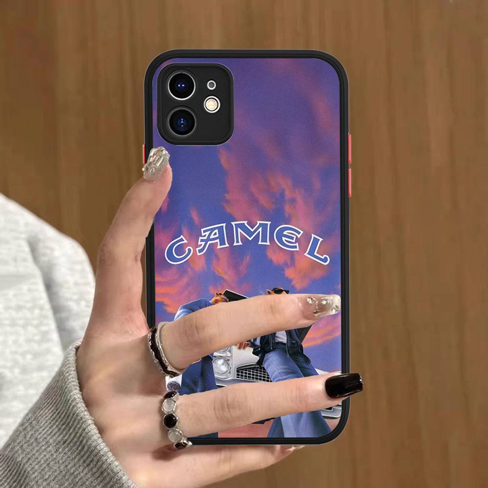Vintage Camel Cigarettes Phone Case For IPhone 16e 16 15 14 13 12 11 Pro Max X XS MAX Plus Spuerstar Matte Cover