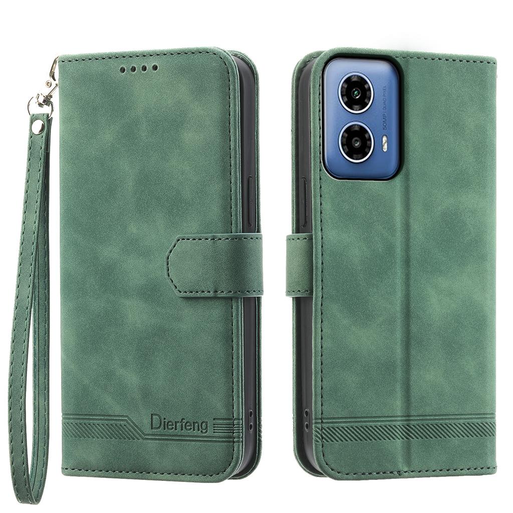 DIERFENG DF-03 for Motorola Moto G45 5G/G34 5G Case Wallet PU Leather Phone Cover