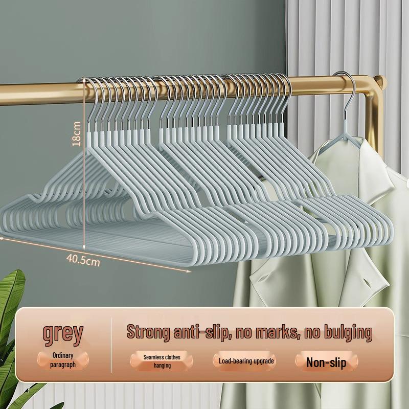 10-Pack Thickened Non-Slip Clothes Hangers - Durable Traceless Hangers for Home & Dormitory Use