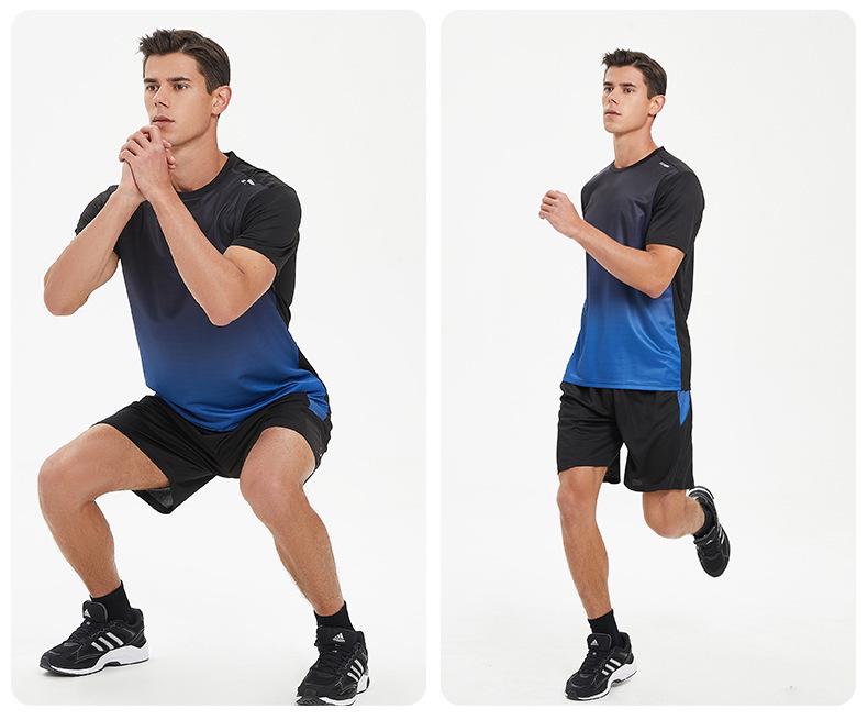 Tuta Sportiva da Uomo 2026 Asciugatura Rapida Traspirante - Maglietta a Maniche Corte & Pantaloncini per Fitness Casual & Corsa