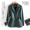 Womens Short Leather Jacket Slim Fit Notched Collar Single Breasted Casual Chic Coat 2026