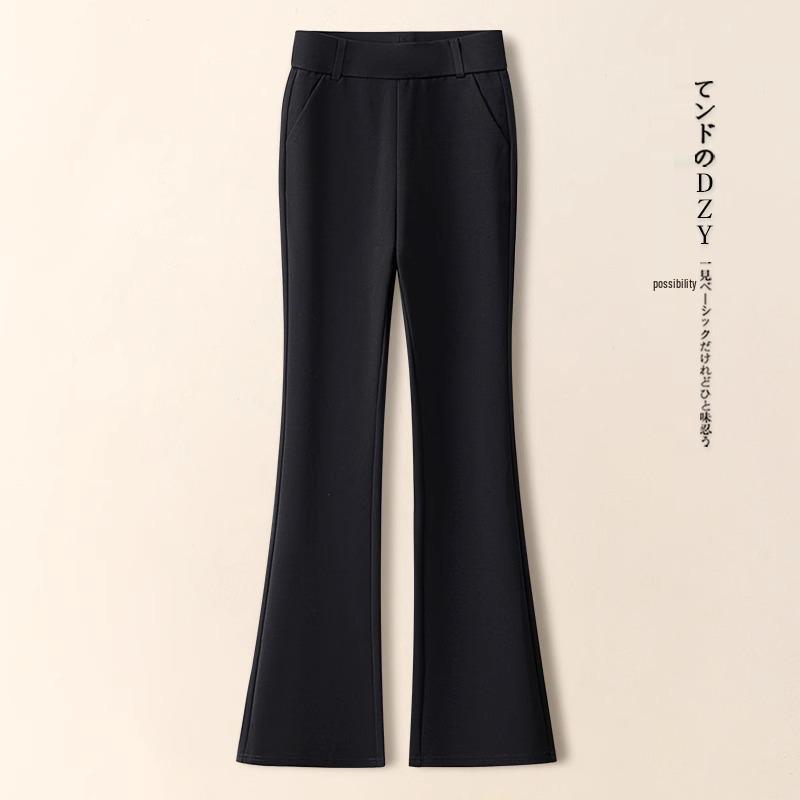 Women s 2025 Slimming Micro-Flare Pants: Autumn/Winter Stylish Velvet, Casual, Thick Flare Pants 33/5XL (155-165 lbs)