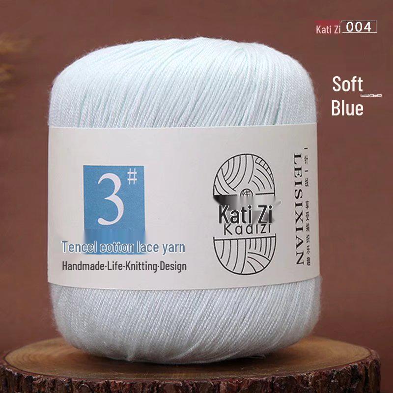 Mercerized Cotton Lace Yarn No. 3: DIY Hand-Knitted Crochet for Children - Spring/Summer Sweater & Coat - Free Shipping