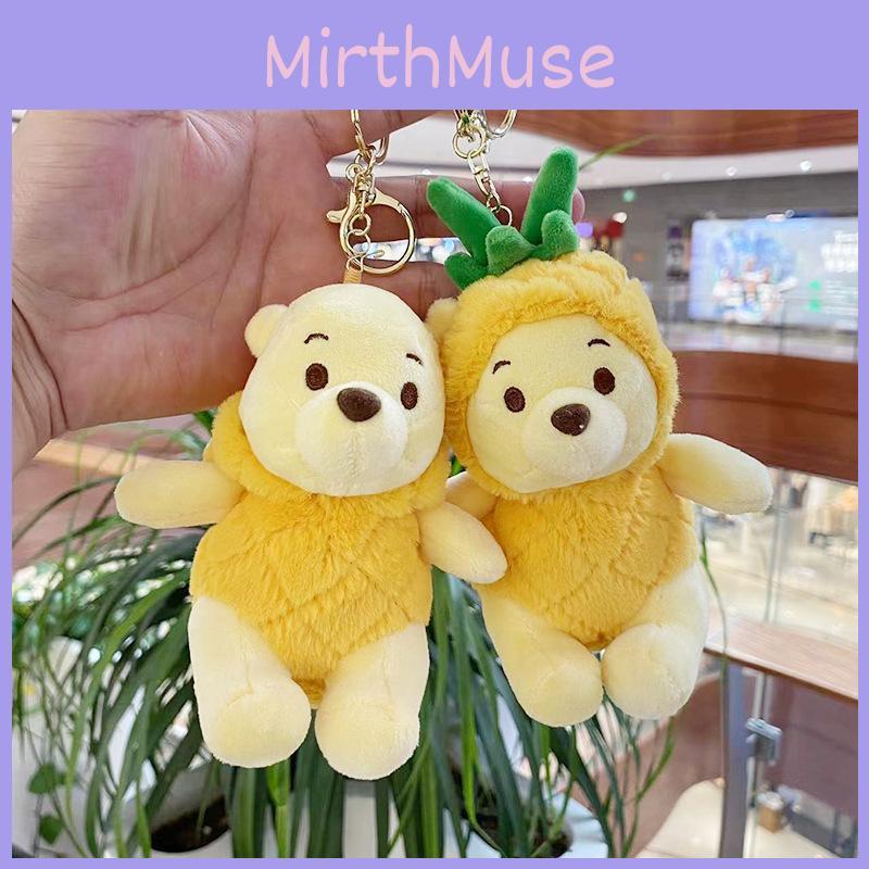 Pineapple Puff Cozy Bear Plush Keychain Cuddly Toy Ideal For Gifting On Occasions Special