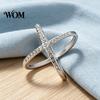 Women Scarf Accessory Rhinestone X-Shape Ring, Metal Geometric Clip, Sparkling Modern Clip Slide Ring for Silk Scarves Neckerchiefs Shawls Shirts