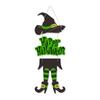 Spooky Witch Hat Pendant Scary Door Hanging Ornaments Halloween Witch Legs Pendant  Party Supplies