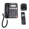 Kabelgebundenes Telefon und Schnurloses Mobilteil Heim-Digitaltelefonsystem Vollduplex Freisprechen Rückrufbeleuchtetes Großes Display