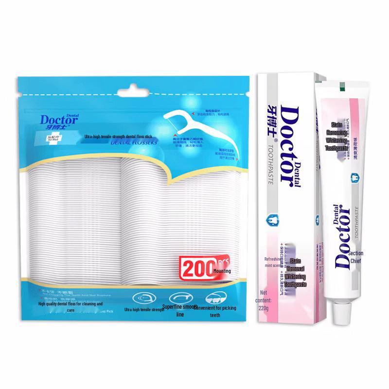 Dr. Ya Whitening Toothpaste & High-Strength Floss Sticks Bundle