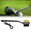 Golfschlägerbürste Doppelseitiger Reiniger Schlägerreinigungbürste Mit Karabiner Praktisch Golf Putter Ballreiniger Langlebig