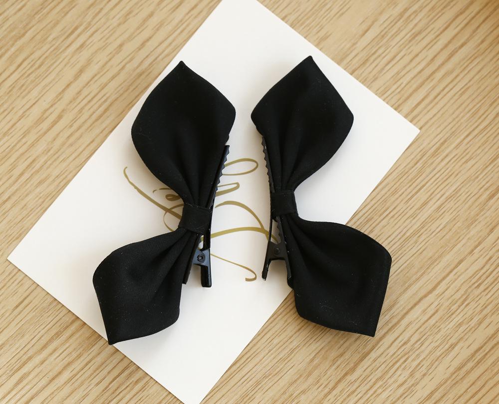 Korean Style 3D Bunny Ear Hair Clip for Baby Girls - Red Princess Bow Accessory