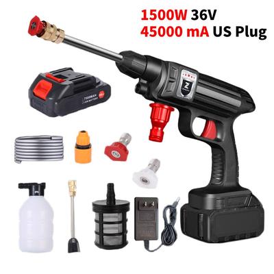 Bezdrátová vysokotlaká elektrická pistole na mytí aut Multifunkční tryska Protable Cleaner Foam Car Wash Garden Spray