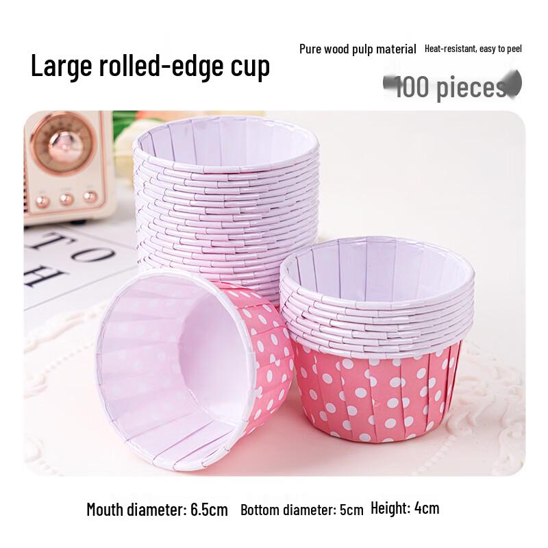 Disposable Rolled-Edge Baking Cups