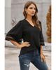 Azura Exchange Flare Sleeve V Neck Blouse