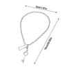 Key & Lock Pendant Key Pendant Necklace Metal Clavicle Necklace  Street Style Matching