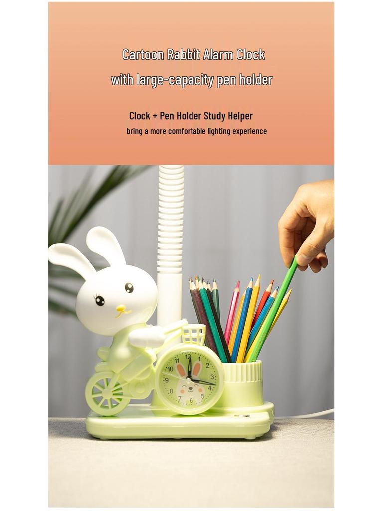 Children's Cartoon Desk Lamp - Multifunctional Bedside & Study Light for Elementary Students