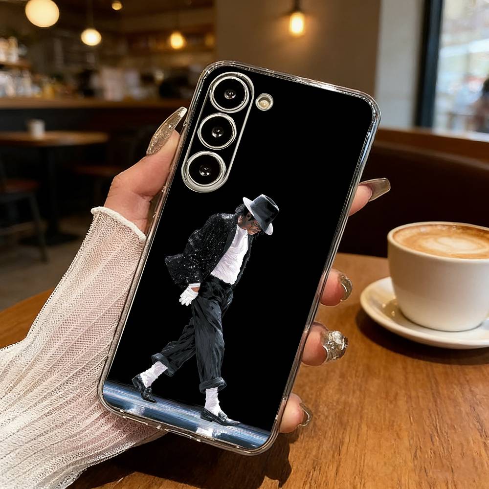 Κλασική Θήκη Κινητού Michael Jackson Legend Για Samsung Galaxy S24 S25 S23 S22 S21 Plus S24 S25 Διαφανής Θήκη Καλύμματος