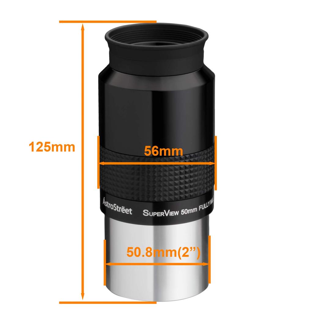 AstroStreet GSO SuperView 50mm 2 Inch Eyepiece []