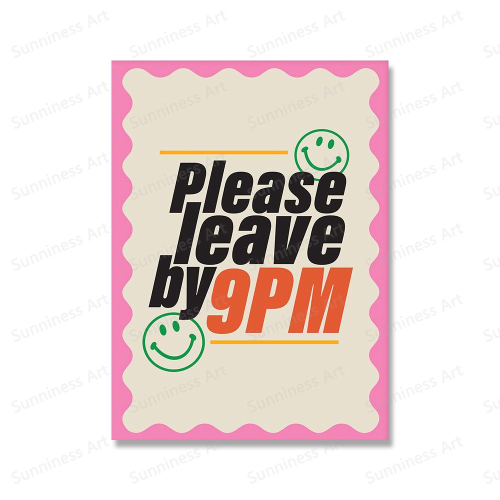 Minimalistisk Fargerik Motiverende Sitater Kunstmaleri Plakat Kun Gode Vibber Veggkunst Lerretstrykk Moderne Stue Hjemmeinnredning