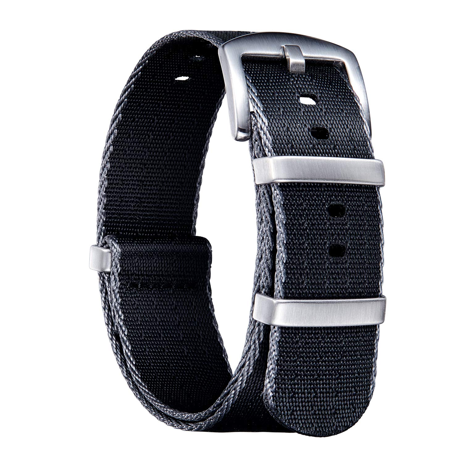 

BINLUN Watch Strap, Thick, G10, Premium, Ballistic Nylon, Multi Color, Replacement Watch Band, Stainless