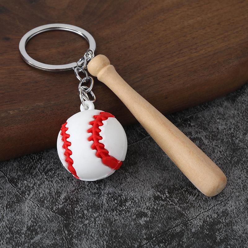 Klíčenka s baseballovým míčkem Přívěsek baseballového míčku Kroužek na klíče od auta Přívěsek na tašku Batohy Peněženky Přívěsek Party dárek Dárky pro fanoušky baseballu
