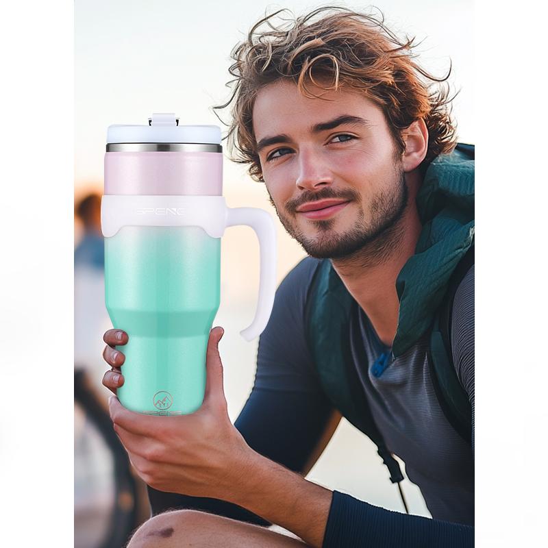 ODM 30oz Isolierter Becher Edelstahl Isolierte Kaffeetasse Outdoor Fitnessstudio Wasserflasche Reise Patent Auslaufsicherer Deckel Flachmann Tasse