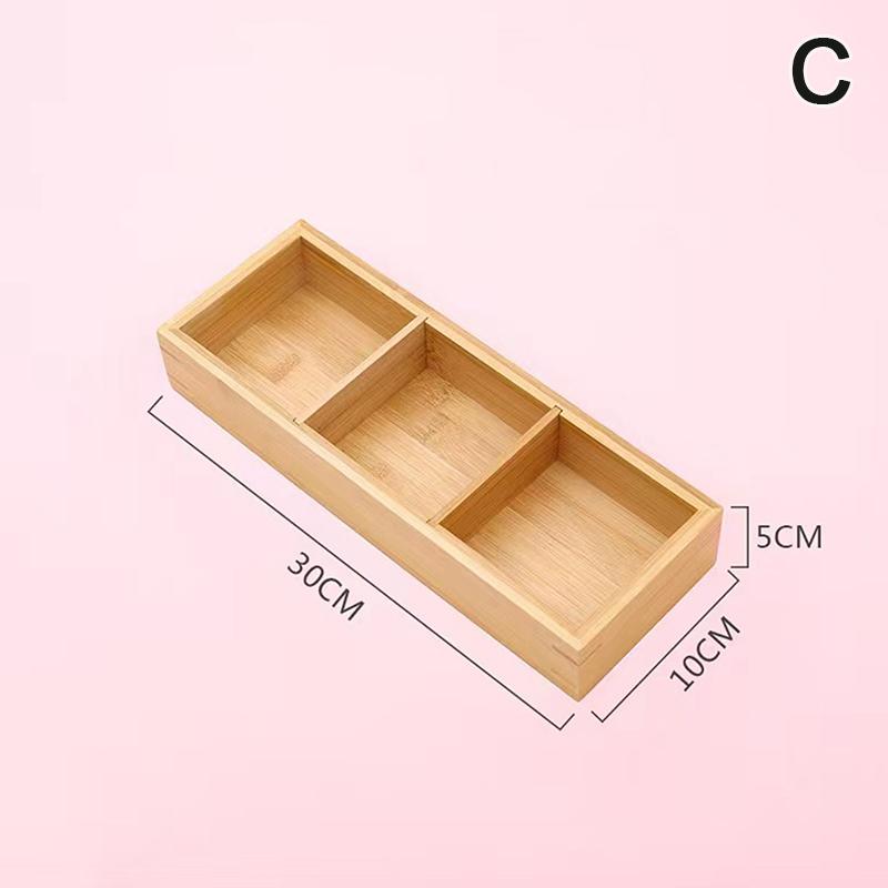 Creative Multi-Grid Tray  Pot Side Dish Plate Divider Tray Snack Plate Platter Nut Plate Wooden Box Saucer Tray