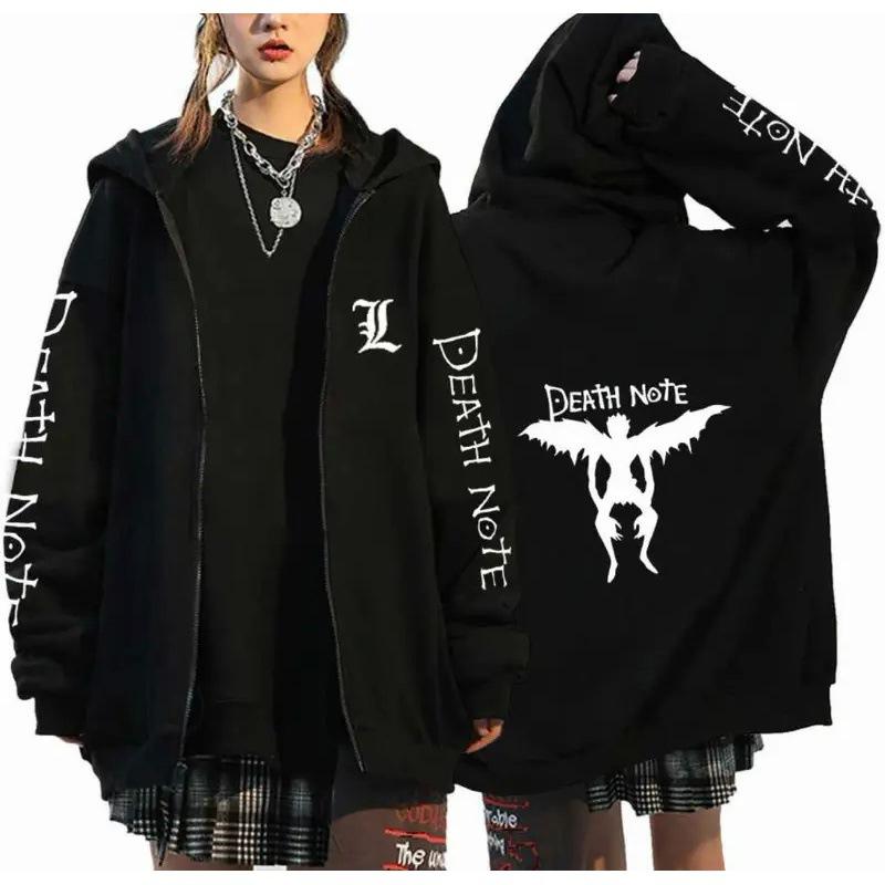 Hanorac Supradimensionat Death Note cu Fermoar