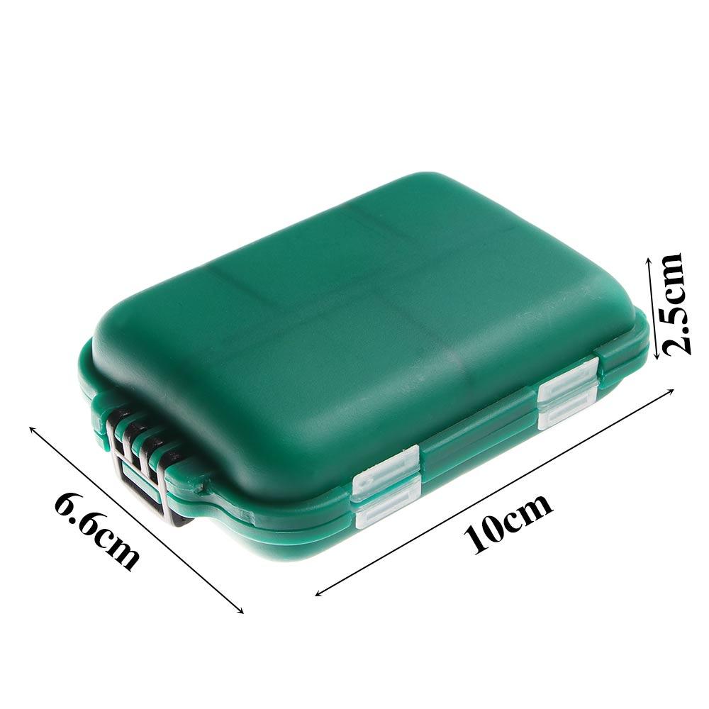 Eco-Friendly Plastic Shrimp Accessories Rig Lure Case 10 Lattices Fishing Tackle Storage Tool Box