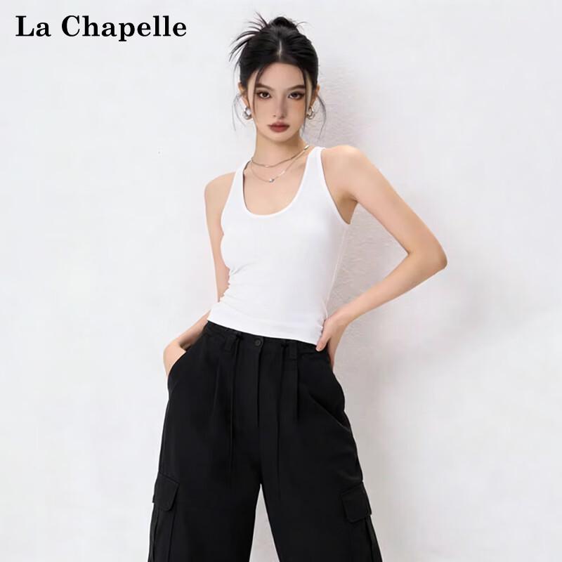 La Chapelle Women s Integrated Bra T-Back Camisole Top S