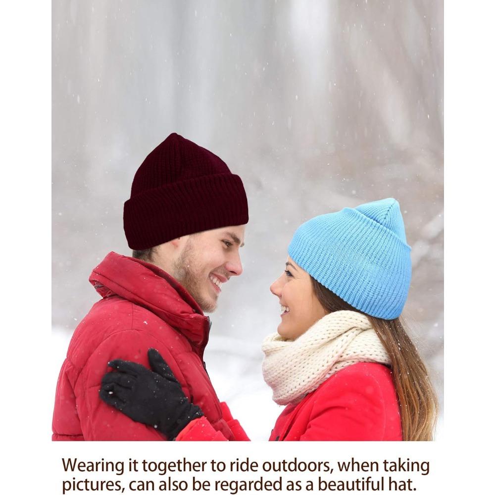 3-Hole Knitted Full Face Cover Ski Mask, Adult Winter Balaclava Warm Knit Full Face Mask for Outdoor Sports