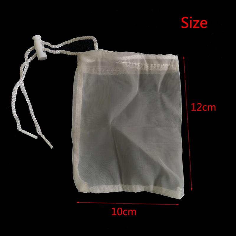 

Нейлоновая сетчатая сумка-фильтр 200 меш Аквариумные био-шарики Изолирующие сумки для угольных наполнителей Сетчатые фильтры-дуршлаги для еды Сетчатые сумки-дуршлаги для кухни 2Pcs