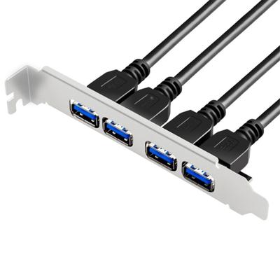 4 Port USB 3.0 To 19Pin 20Pin Converters Computer Cable Connectors Motherboards Adapter Cable Motherboards PC Front Panel