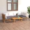 Day and Night - Day and Night Garden Furniture 7 Pieces with Cushions Solid Acacia Wood