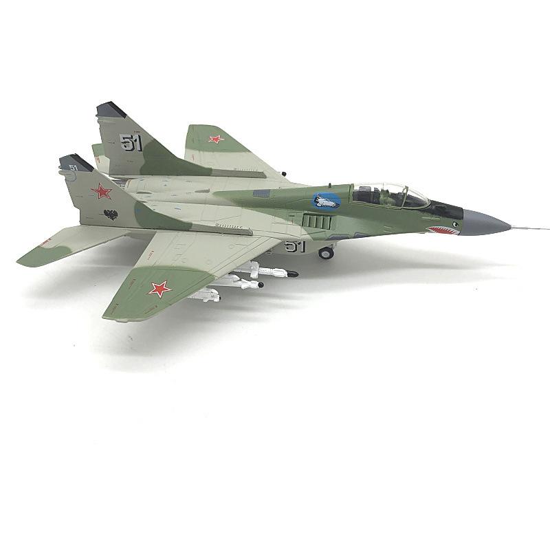Replica Airplane Model 1/100 MIG-29 Fighter Russian Air Force Mig29 Alloy Dispaly Stand Diecast Aircraft Model Commemorate